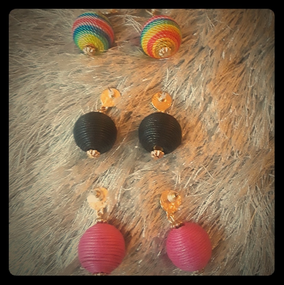 Hand crafted Earrings 3 sets very light weight